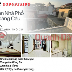 Bán nhà Phố Hoàng Cầu, Dân Xây, Vị Trí Trung Tâm, 32mx5T, Giá: 6.5 Tỷ, Lh: 0396935190. _0