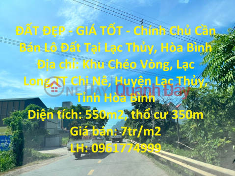 BEAUTIFUL LAND - GOOD PRICE - Owner For Sale Land Lot In Lac Thuy, Hoa Binh _0