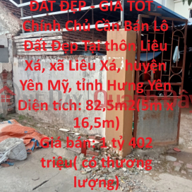 BEAUTIFUL LAND - GOOD PRICE -Owner For Sale Beautiful Land Lot In Yen My-Hung Yen _0
