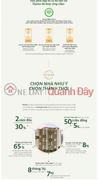 Property Search Vietnam | OneDay | Nhà ở | Niêm yết bán, Block D - Elysian có gì đặc biệt ??? Là 1 trong 2 block căn hộ nằm phía trong của dự án