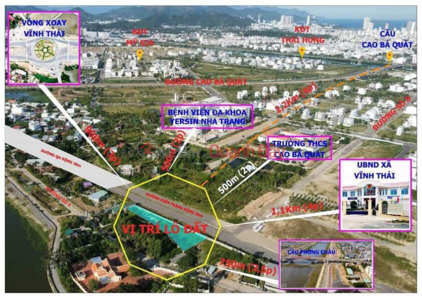 Open for sale 6 36m road plots opposite package 1 of My Gia Nha Trang urban area Sales Listings