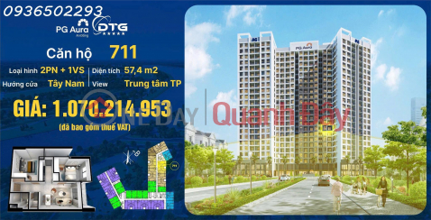 With only 280 million, own an apartment in PG Aura An Dong, direct price from the investor, 2 bedrooms, area nearly 60m2 _0