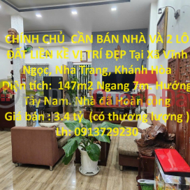 OWNER FOR SALE HOUSE AND 2 ADJUSTABLE LOT OF LAND BEAUTIFUL LOCATION In Vinh Ngoc Commune, Nha Trang, Khanh Hoa _0