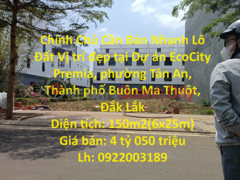 Chính Chủ Cần Bán Nhanh Lô Đất Vị trí đẹp tại Thành phố Buôn Ma Thuột, tỉnh Đắk Lắk _0