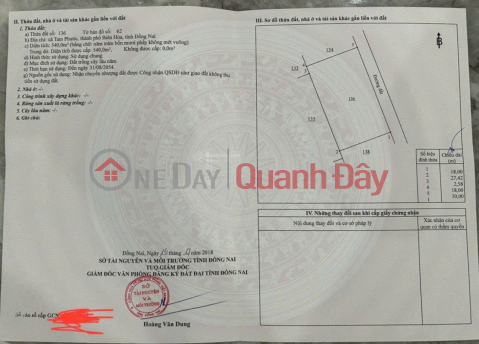 GOOD LOCATION - PROFITABLE INVESTMENT - Owner Sells Street Frontage Land in Tam Phuoc Ward, Bien Hoa, Dong Nai _0