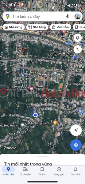 Selling a Land Lot with a Gift to the Owner's House Prime Location at Huynh Thuc Khang Street, Hoa An Commune, Cao Lanh, Dong Thap, Vietnam | Sales, ₫ 2.5 Billion