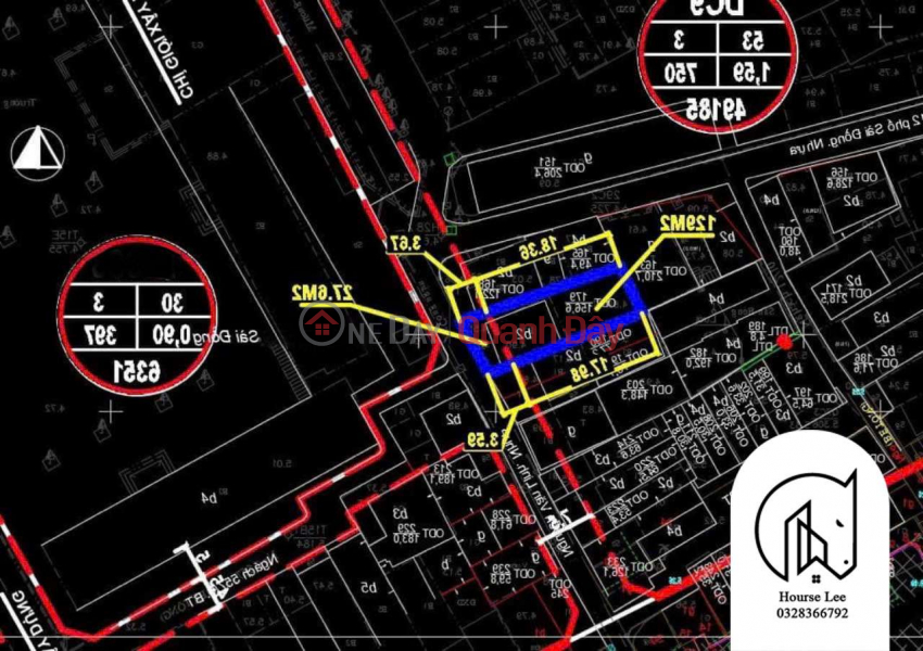 Sai Dong Long Bien land, planning 1\\/500, sidewalk frontage, business 150m frontage: 7.4m, 17 billion 9 Sales Listings