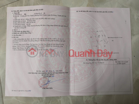 CHÍNH CHỦ BÁN LÔ ĐẤT 46,5M TẠI BIÊN GIANG-HÀ ĐÔNG-HÀ NỘI _0