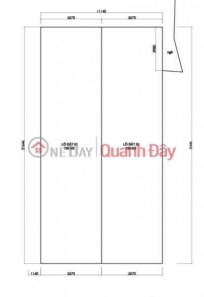 FOR SALE: 2 PLOTS OF LAND FACING TAI TRAU LAKE, NGOC THUY - LONG BIEN, 120M2, 31.8 BILLION VND. Sales Listings