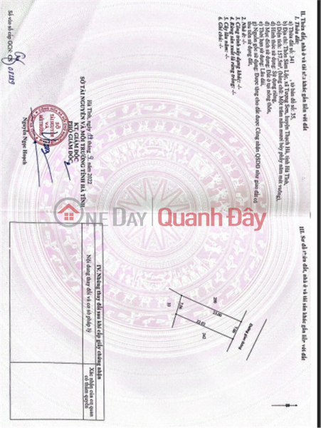 ĐẤT ĐẸP – GIÁ TỐT – CHÍNH CHỦ CẦN BÁN 2 Lô Đất Tại Xã Tượng Sơn, Huyện Thạch Hà, Hà Tĩnh Niêm yết bán