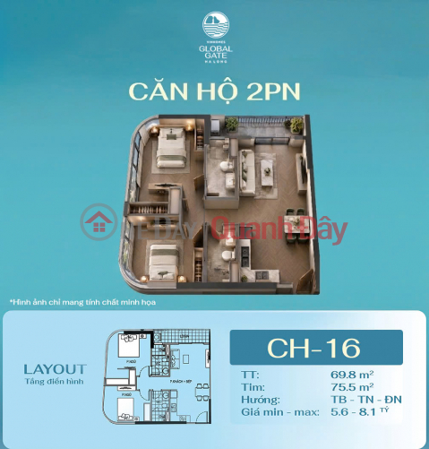 Quỹ căn 2PN góc 70m2 view ôm trọn 3 sân golf 950ha và Vịnh Hạ Long. _0