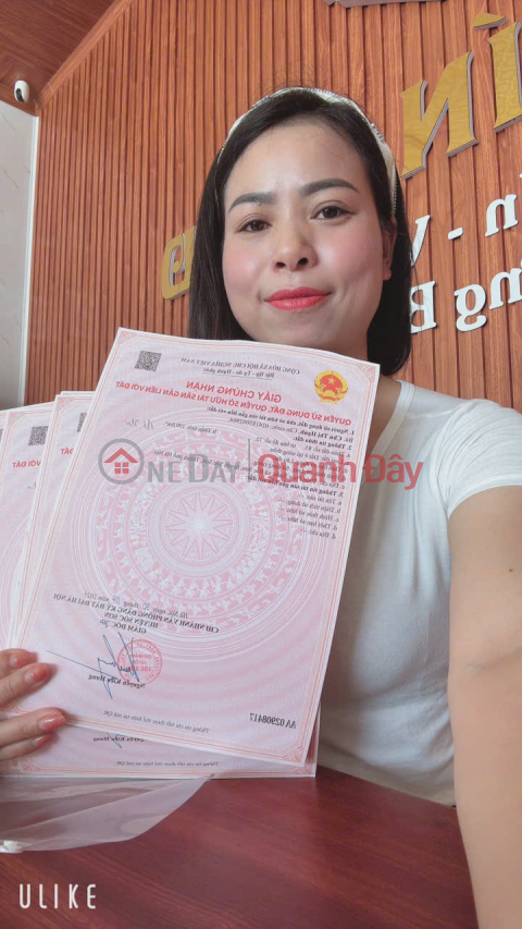 URGENTLY FOR SALE AT A LOSS PRICE, AREA 110 M2, RESIDENTIAL LAND, PRICE ONLY OVER 8 MILLION SQUARE METERS -- ADDRESS AT DO TAN BAC SON, VI CHI _0