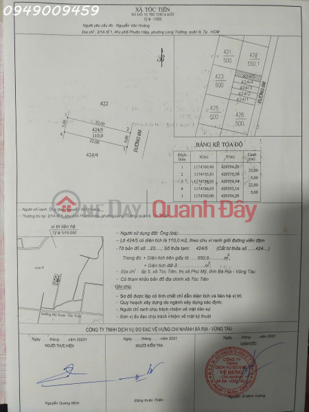 Owner needs to sell a beautiful plot of land, 110m2 in area, in Chau Pha commune, at an investment price. Sales Listings