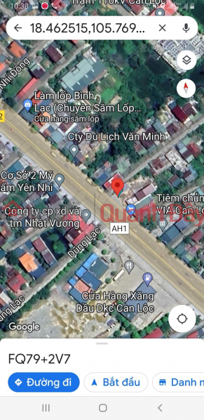 Property Search Vietnam | OneDay | Nhà ở Niêm yết bán BÁN ĐẤT - Quốc Lộ 1A Trung Tâm Thị Trấn Nghèn , Huyện Can Lộc.