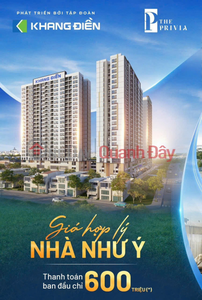 Property Search Vietnam | OneDay | Residential | Sales Listings Owner needs to sell 2-bedroom apartment 70m2 The Privia Khang Dien. Get 3 pieces of SJC gold immediately