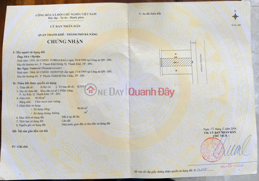 Property Search Vietnam | OneDay | Nhà ở, Niêm yết bán, Bán đất đường Nguyễn Giản Thanh, khu Phần Lăng