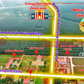 Selling Land Frontage on Hung Vuong Street 22m Right at Krong Nang New Administrative Center - Dak Lak _0