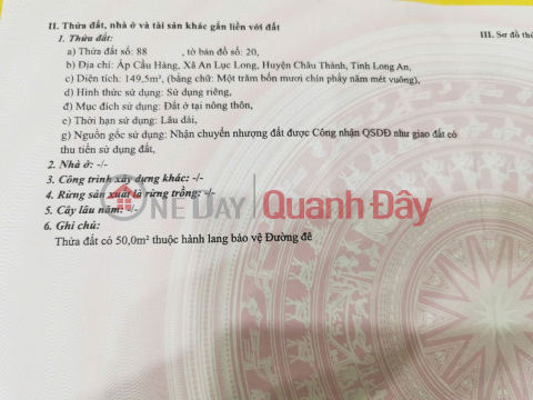 Owner urgently needs to sell 2 plots of land 100%. In Chau Thanh, Long An Province. _0