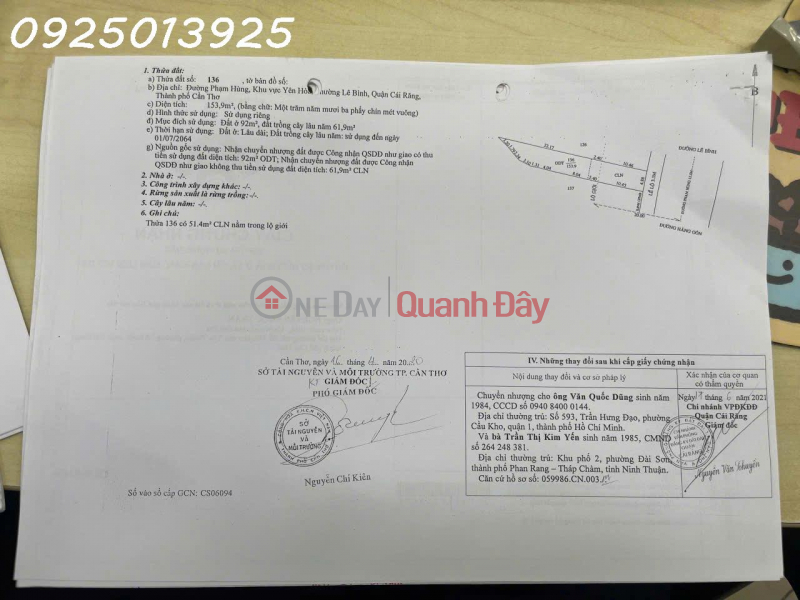 đ 7,8 tỷ, Chính chủ cần bán gấp 1 căn nhà mặt tiền Phạm Hùng, DT 154m2, giá 7,8 tỷ