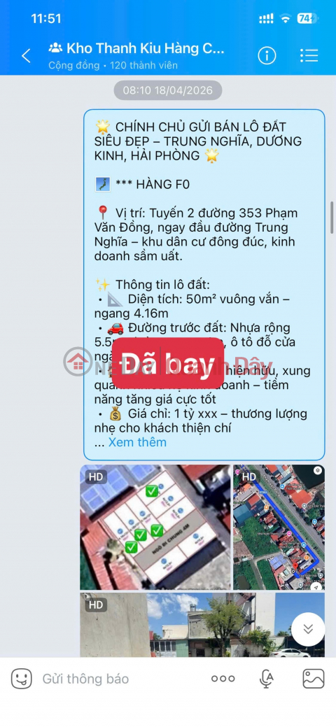 Cơ hội sở hữu lô đất rẻ đẹp tại Tổ 10 Hòa Nghĩa, Dương Kinh. Lô đất nằm trong khu vực dân _0