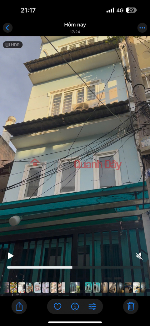 HOUSE FOR SALE, 39.9M2, 5 FLOORS, 4 BEDROOMS, TITLE DEED AVAILABLE, ALLEY 146 VU TUNG STREET, BINH THANH DISTRICT, ADJACENT TO DISTRICT 1 _0