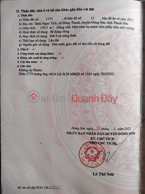 ĐẤT ĐẸP - GIÁ TỐT - Cần Bán Lô Đất Mặt Tiền Tại xã Đông Thanh huyện Đông Sơn tỉnh Thanh Hóa _0