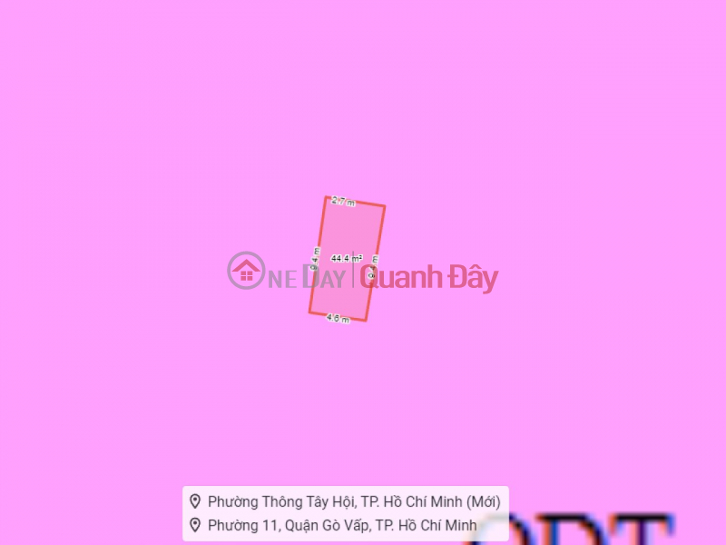 đ 4.35 Billion | SHR Square House 3 floors, area 44m2 - Nguyen Van Khoi, Go Vap S