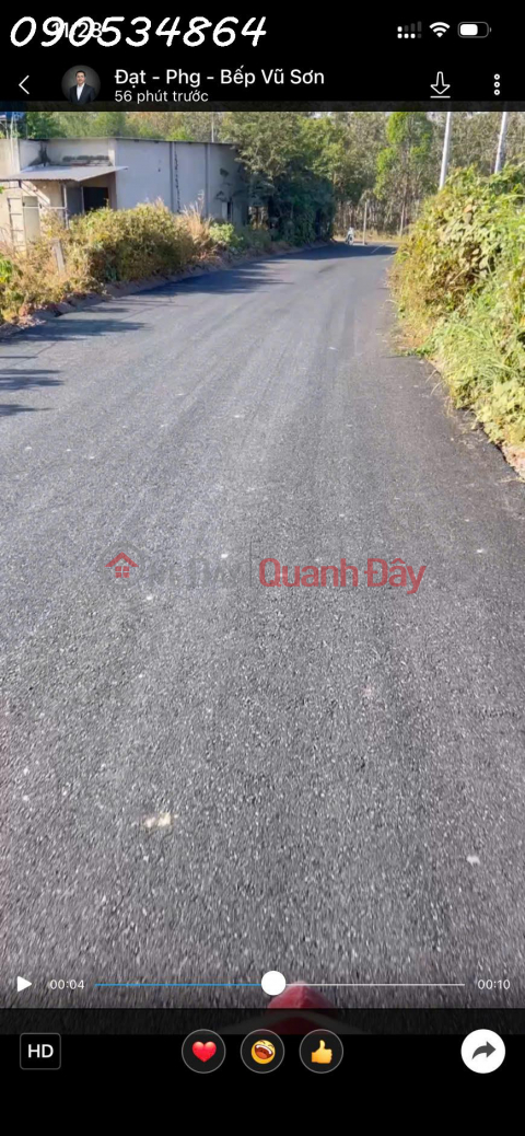 Chính chủ cần bán đất mặt tiền đường nhựa Phước Tân, Xuyên Mộc, DT 545 m2, giá đầu tư _0