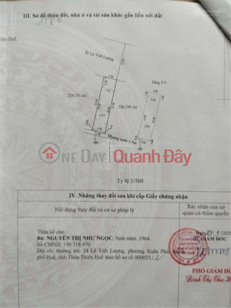 OWNER NEEDS TO SELL 3-STOREY HOUSE AT 24 Le Viet Luong Street, Xuan Phu Ward, Hue, Thua Thien Hue Sales Listings