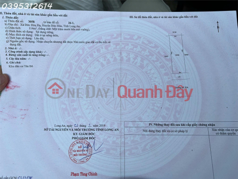 Bán đất nền đẹp khu dân cư Tân Đô 6x19m view hồ _0