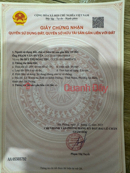  Làm ơn chọn, Nhà ở Niêm yết bán | đ 8,64 tỷ