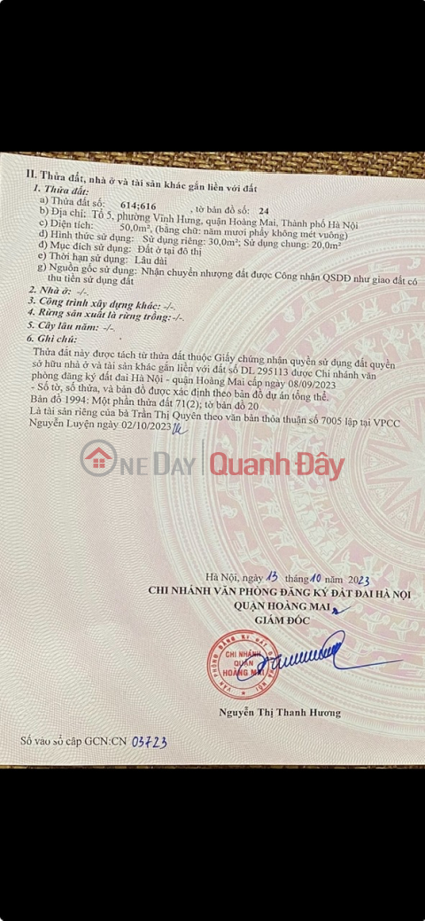 OWNER'S HOUSE - NEWLY BUILT 5 FLOORS - Group 5, Vinh Hung Ward, Hoang Mai District, Hanoi _0