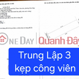 Land for sale on Trung Lap 3 Street - A very spacious and beautiful plot next to a park. _0