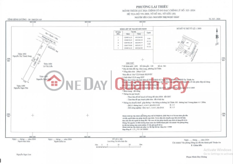 Đất thổ cư tại Phường Lái Thiêu, Thuận An, BD 2,8 tỷ/260m2 _0