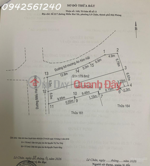 House and land for sale on Mieu Hai Xa Street (Hai Phong, Le Chan District) _0