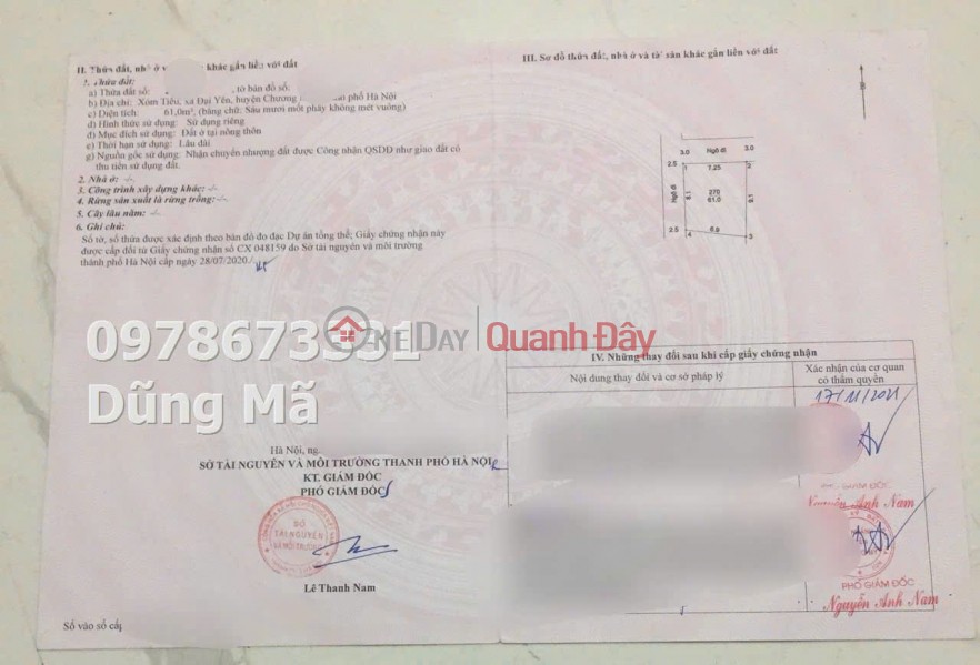 SIÊU PHẨM GIÁ RẺ ĐẦU TƯ TẠI TL419 ĐẠI YÊN-CHƯƠNG MỸ Việt Nam | Bán | đ 1,8 tỷ