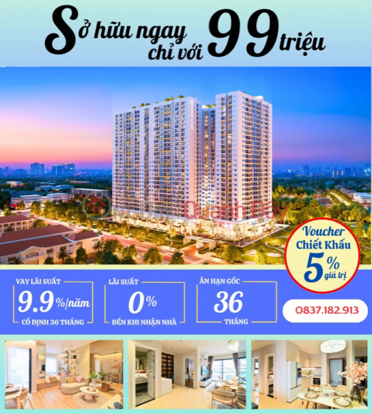 Apartment near Thuan An city, pay 15% to receive a house, banks support loans up to 25 years Sales Listings