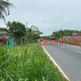 Land for sale on old Highway 60 frontage in Mo Cay Nam, Ben Tre - adjacent to the river, suitable for opening a factory and long-term investment _0