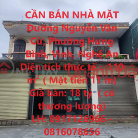 HOUSE FOR SALE ON NGUYEN VAN CU STREET, CONVENIENT FOR BUSINESS, 11M LONG ROAD FACE, Vinh City, Nghe An _0