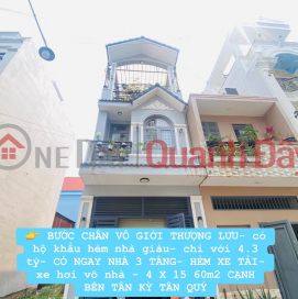 House for sale in TAN PHU, area 60m2 x 3 floors (4 x 15) Price 4.3 billion "TL" _0