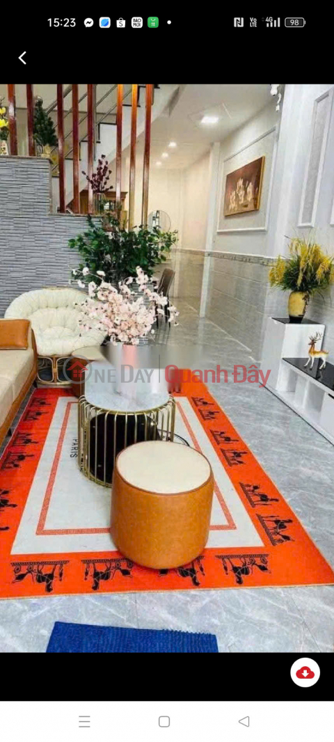 Giảm 200 triệu còn 6,2 tỷ nhà đẹp Quang Trung Gò Vấp 45m2, 2 tầng, hẻm xe hơi rộng gần bệnh viện Hồng Đức _0