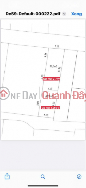 Super Hot! Square Land Dong Ky - 42.9m², Price Only 1 Billion 050 Sales Listings
