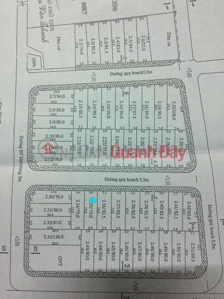 Need to sell main road of Ngai Duong Residential Expansion, Dinh Du, Van Lam, area 80m, Southeast direction | Vietnam Sales đ 3.3 Billion