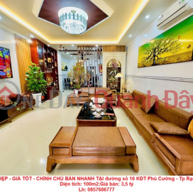 NHÀ ĐẸP - GIÁ TỐT - CHÍNH CHỦ BÁN NHANH TẠI đường số 16 KĐT Phú Cường - Tp Rạch Giá _0