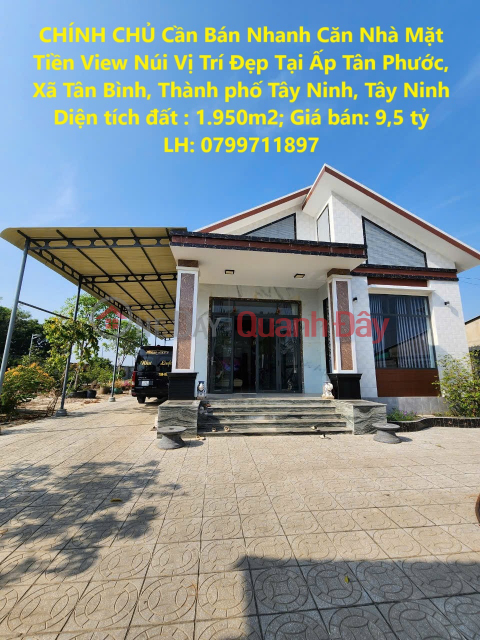 OWNER Needs To Quickly Sell A Front House With Mountain View In A Beautiful Location In Tay Ninh City _0