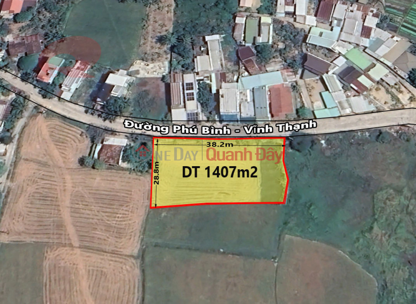 Bán đất Vĩnh Thạnh Nha Trang mặt tiền đường Phú Bình rộng 10m Niêm yết bán