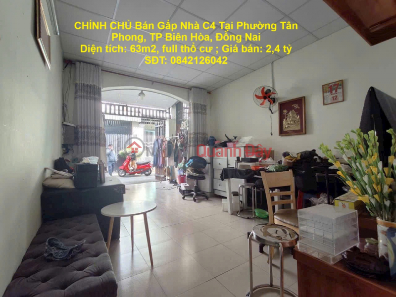 OWNER Urgently Sells House C4 In Tan Phong Ward, Bien Hoa City, Dong Nai Sales Listings