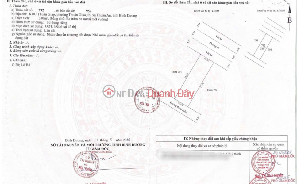 Sở Hữu Ngay Lô Đất MẶT TIỀN Phường Thuận Giao, Thuận An, Bình Dương Niêm yết bán