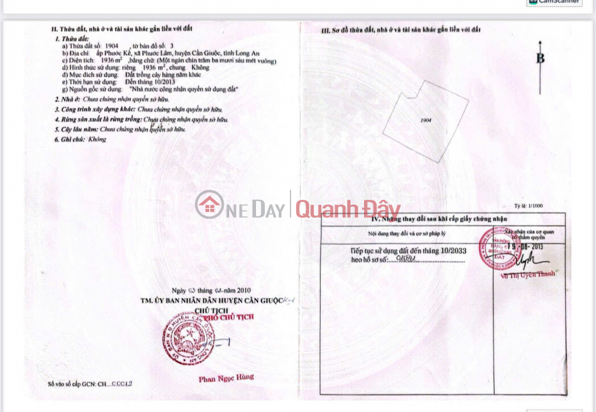 Property Search Vietnam | OneDay | | Sales Listings | SUPER HOT INVESTMENT OPPORTUNITY - OWN A 1,936M² LAND LOT IN CAN GIUOC, LONG AN