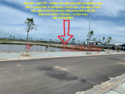 PRIME LAND – GOOD PRICE – OWNER SELLING LAND IN DONG KHE COMMUNE, DONG SON DISTRICT, THANH HOA PROVINCE _0